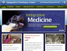 Tablet Screenshot of integrativeveterinarycenter.com